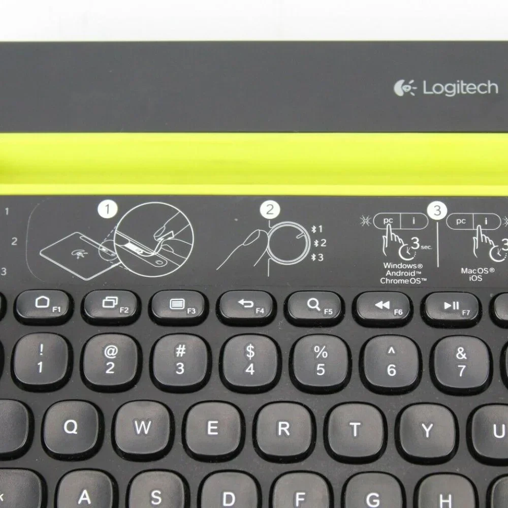 Logitech K480 920-006342 Black Bluetooth Wireless Mini Multi-Device Keyboard